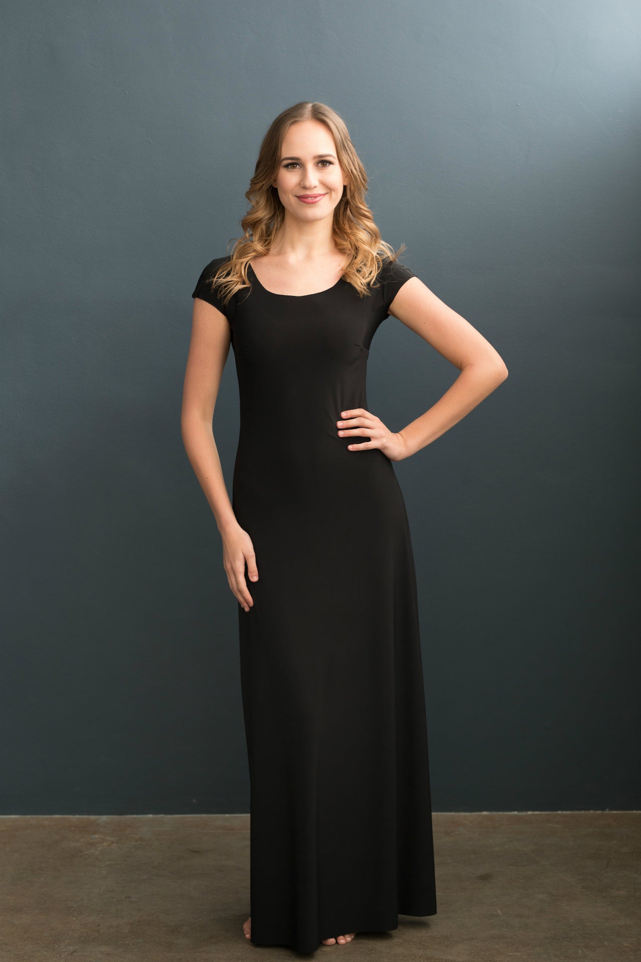 Lizzy Slip Cap Sleeve Scoop Neck Maxi Slip - Betsy Couture Lizzy Slip Cap Sleeve Scoop Neck Maxi Slip - Betsy Couture
