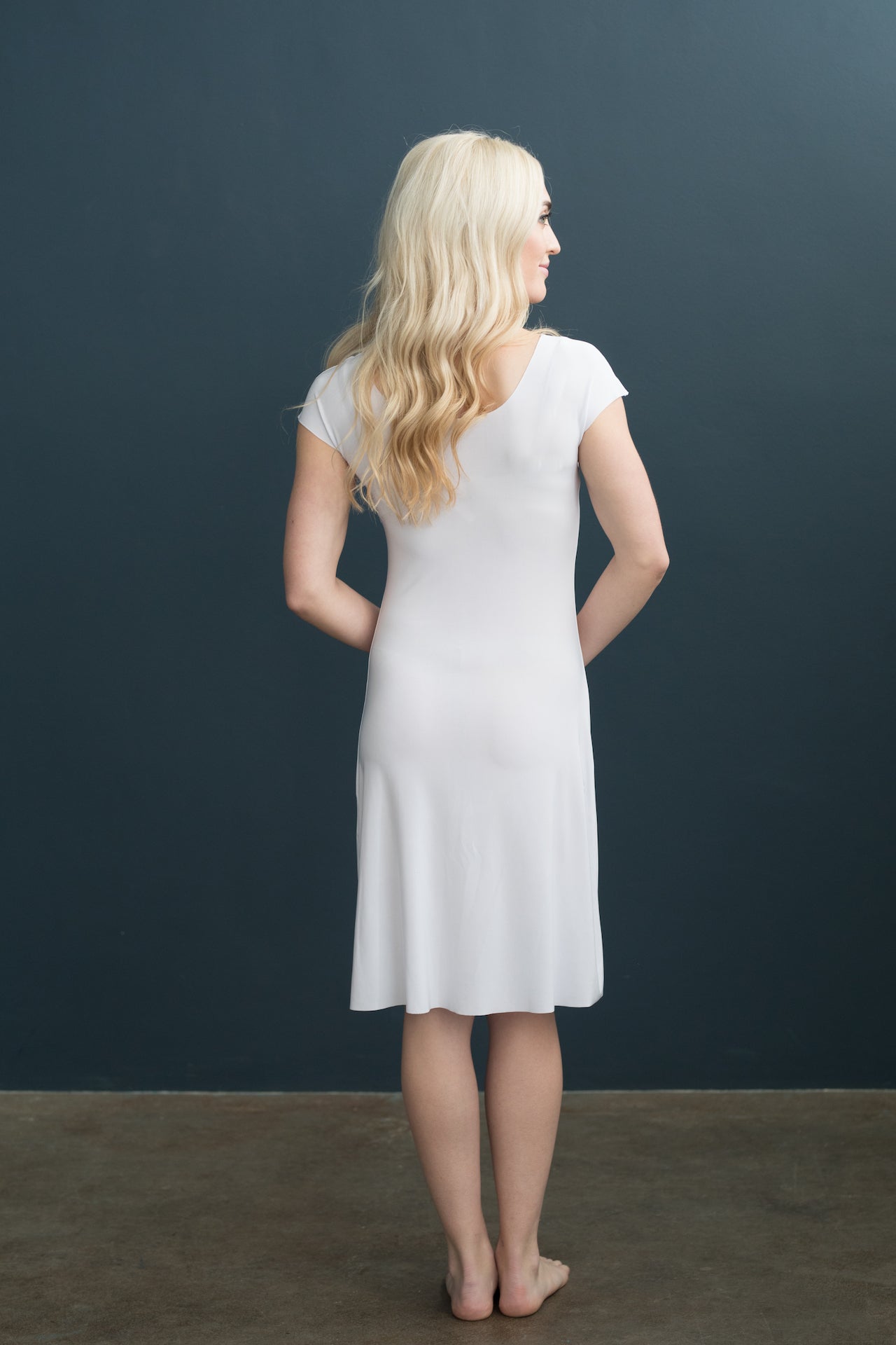 Lizzy Slip Cap Sleeve V-Neck Dress Slip - Betsy Couture Lizzy Slip Cap Sleeve V-Neck Dress Slip - Betsy Couture