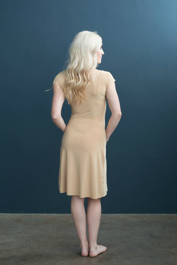 Lizzy Slip Cap Sleeve V-Neck Dress Slip - MATERNITY